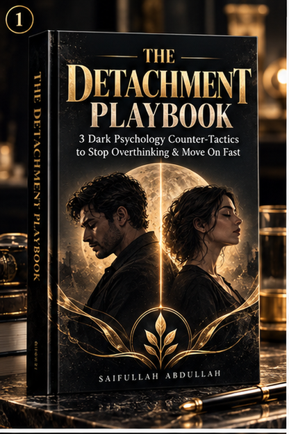 THE DETACHMENT PLAYBOOK 3 Dark Psychology Counter-Tactics to Stop Overthinking & Move On Fast