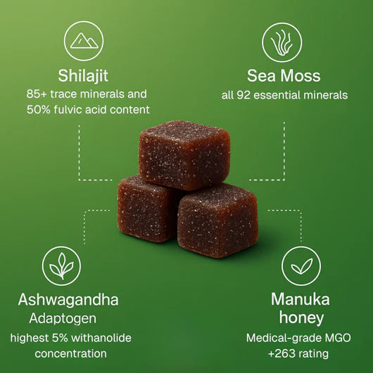 Cured 3 In 1 Gummies Cured Shilajit Gummies For Men