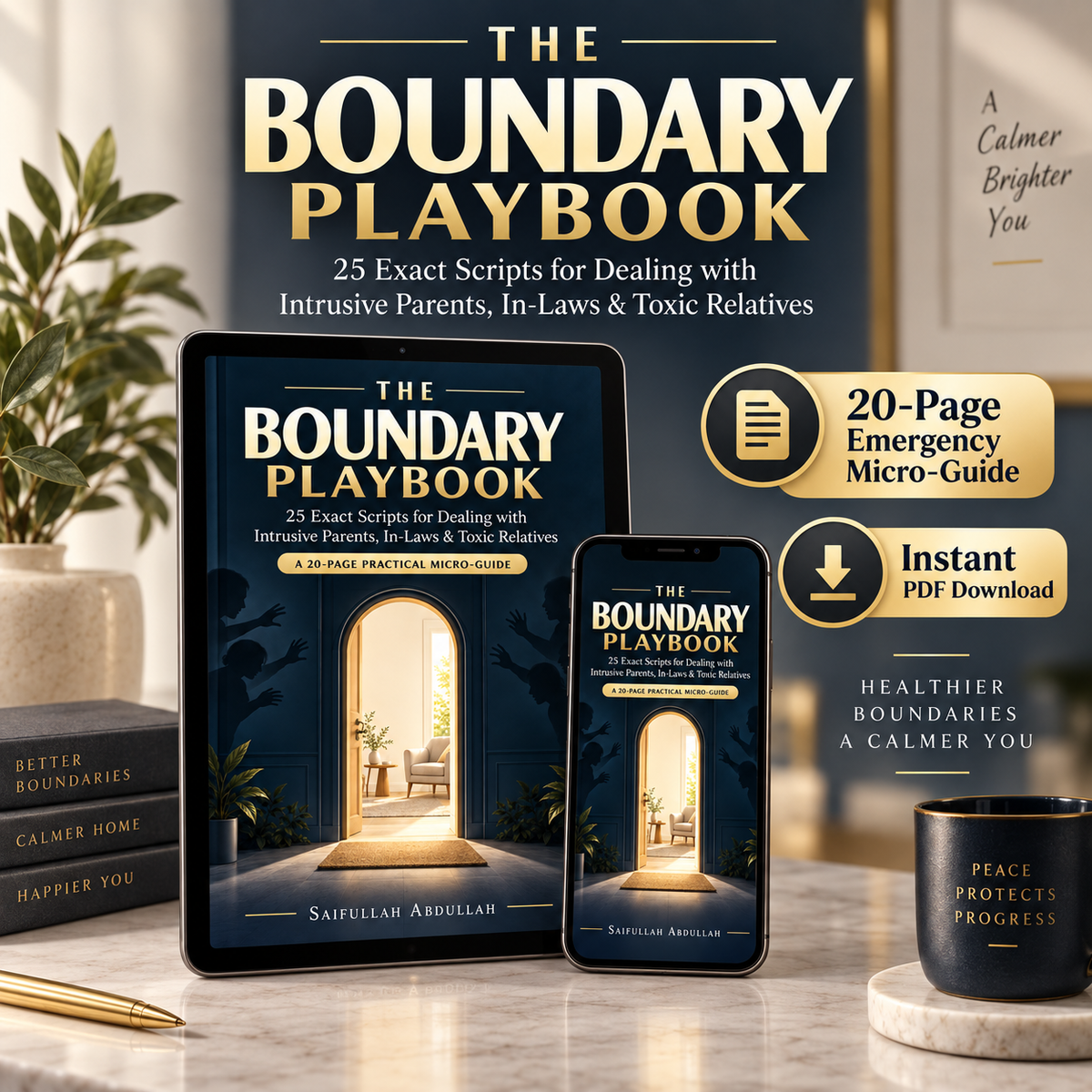 The Boundary Playbook: 25 Exact Scripts for Dealing with Intrusive Parents, In-Laws & Toxic Relatives