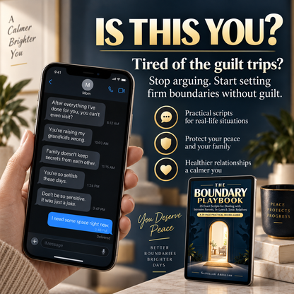The Boundary Playbook: 25 Exact Scripts for Dealing with Intrusive Parents, In-Laws & Toxic Relatives