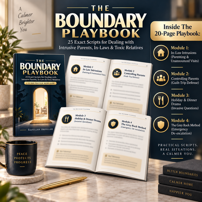 The Boundary Playbook: 25 Exact Scripts for Dealing with Intrusive Parents, In-Laws & Toxic Relatives