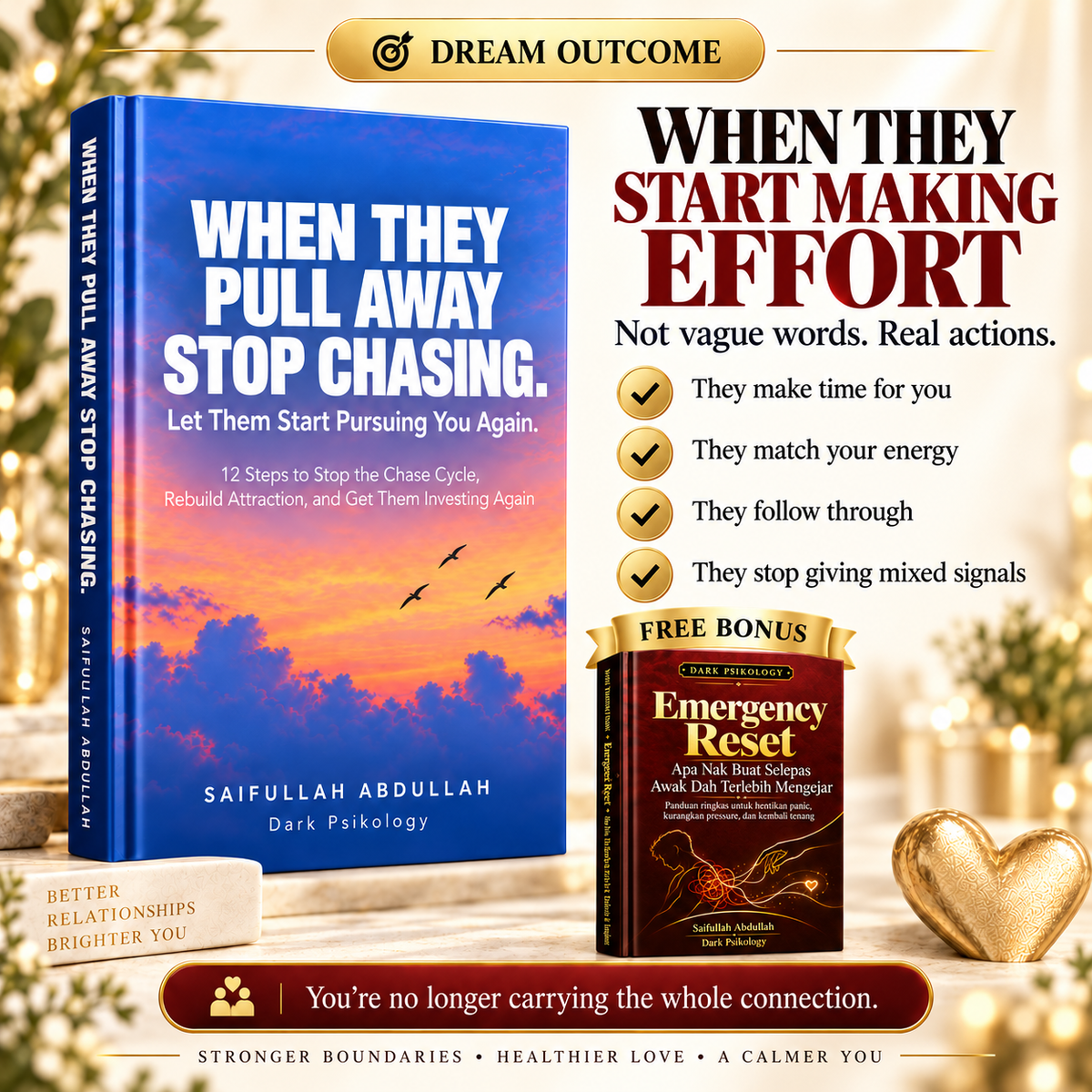 WHEN THEY PULL AWAY STOP CHASING. Let Them Start Pursuing You Again