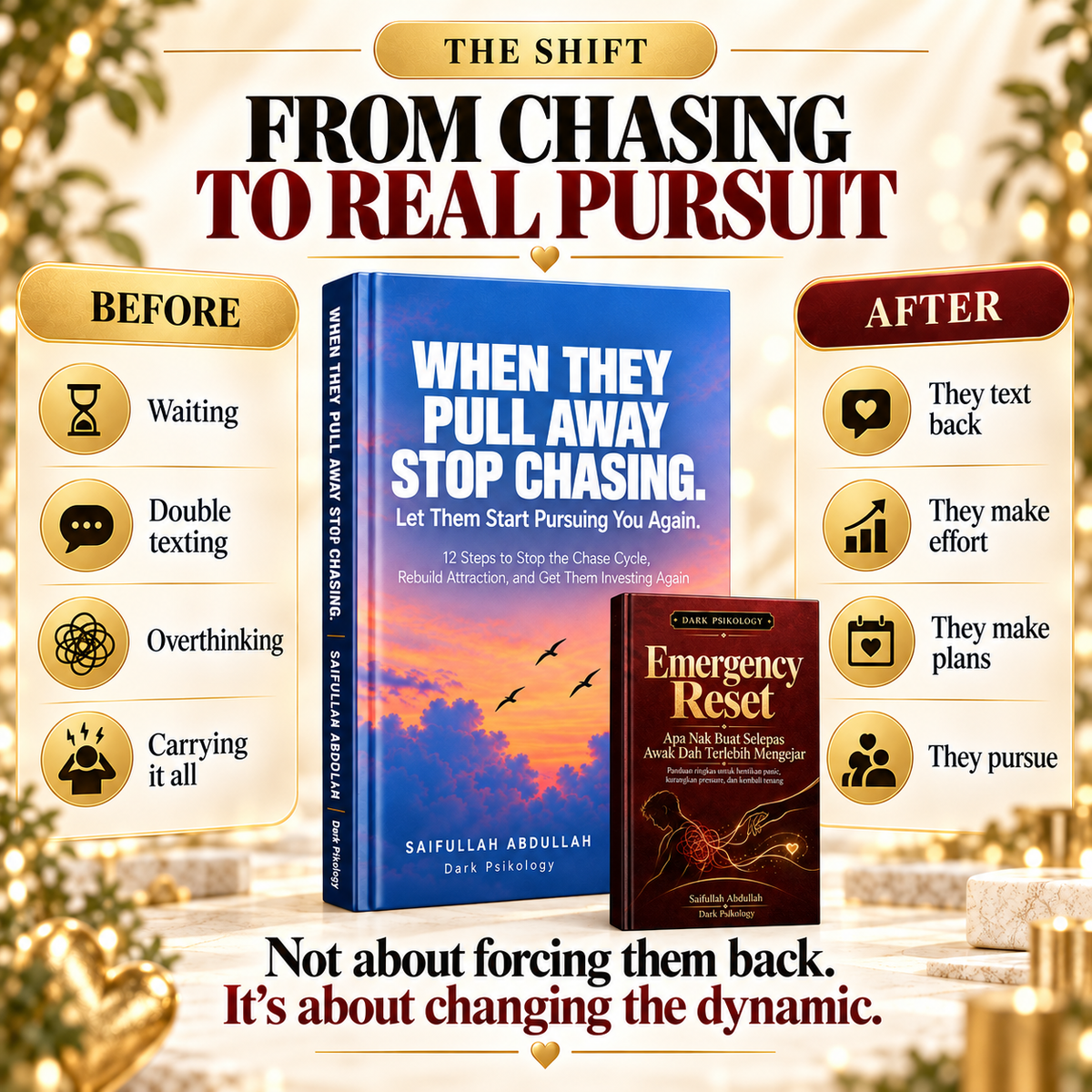WHEN THEY PULL AWAY STOP CHASING. Let Them Start Pursuing You Again