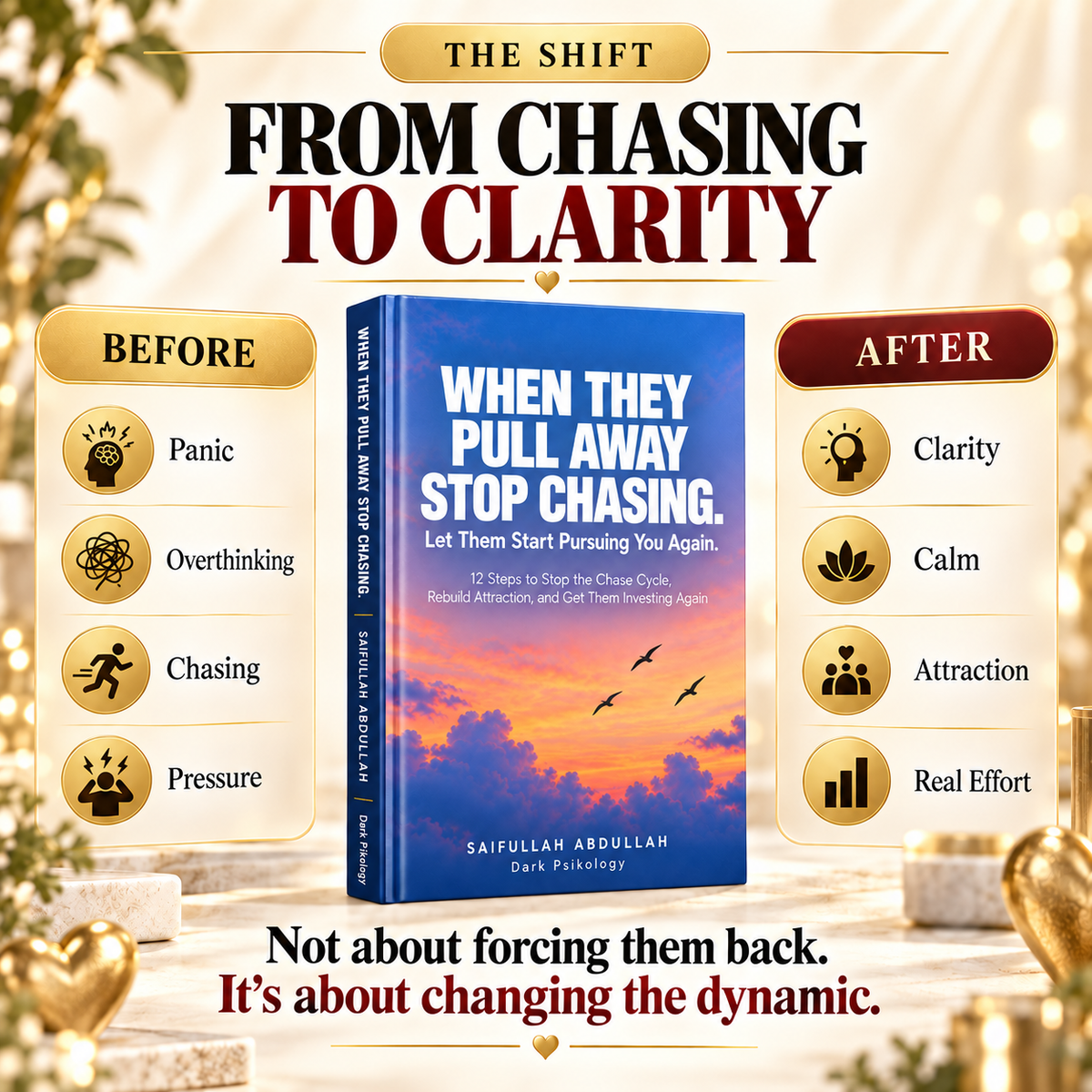 WHEN THEY PULL AWAY STOP CHASING. Let Them Start Pursuing You Again