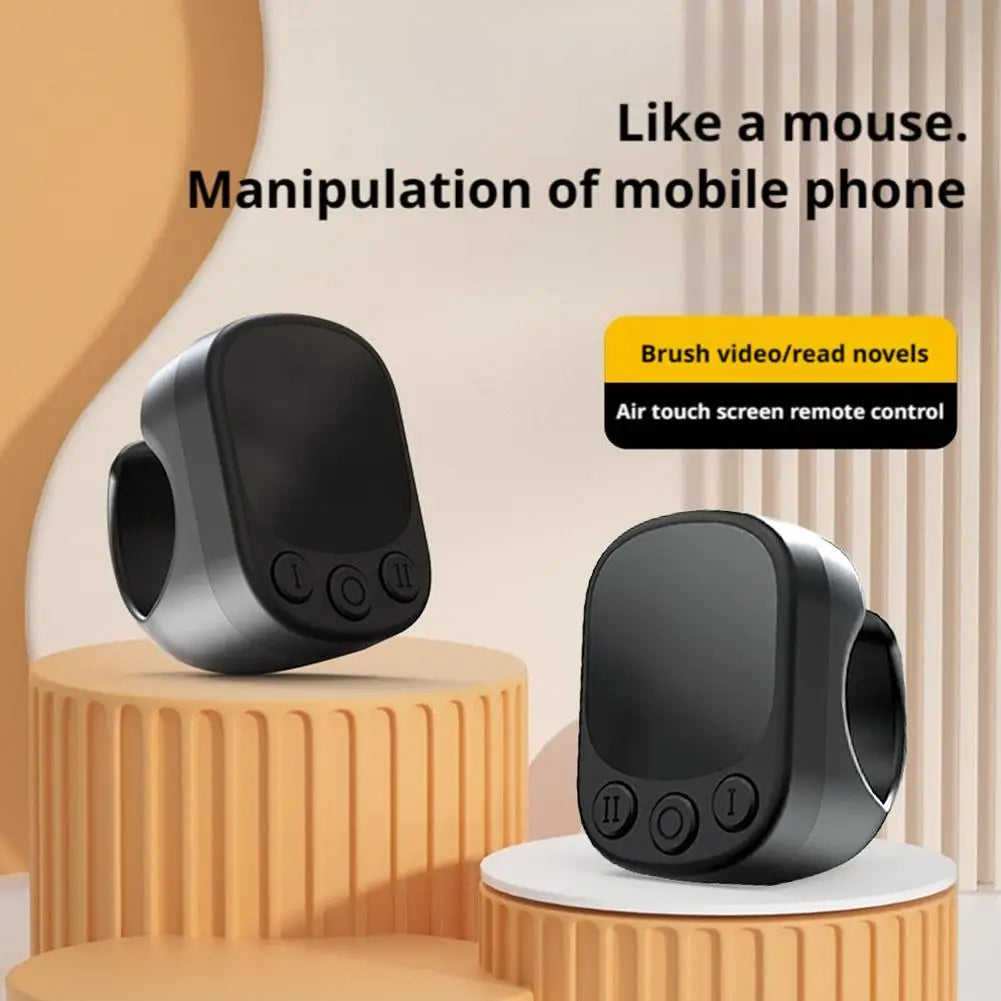 Auto Clicker Remote Control Page Turner, Wireless Scrolling Button  Automatic Click Device Selfie Shutter Fingertip Tool