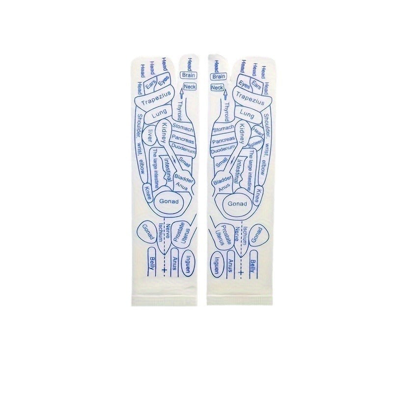Meridian Socks Acupoint Massage Label Socks English Version