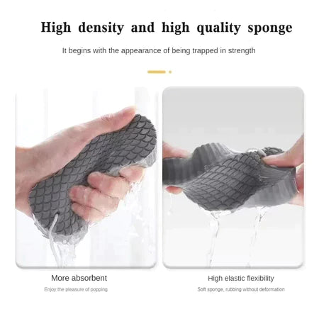 3D Body Rubbing Sponge Fish Scale Pattern Three-dimensional Bath Ball