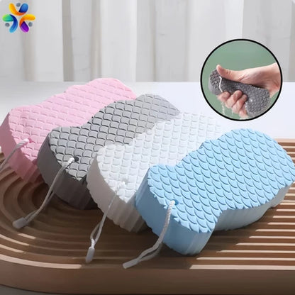 3D Body Rubbing Sponge Fish Scale Pattern Three-dimensional Bath Ball