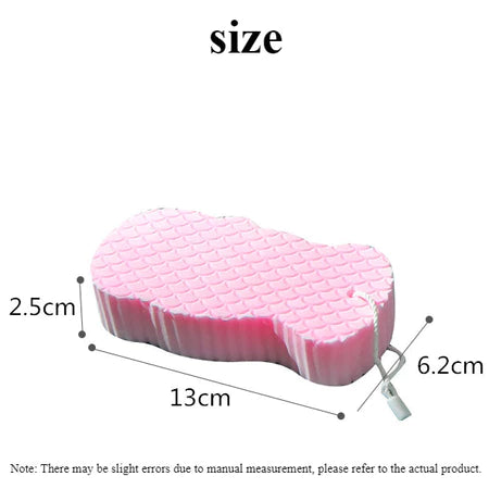 3D Body Rubbing Sponge Fish Scale Pattern Three-dimensional Bath Ball