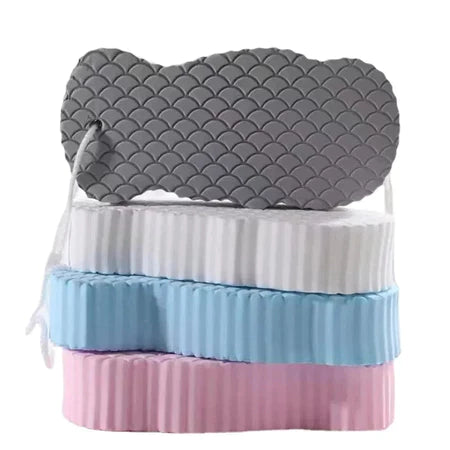 3D Body Rubbing Sponge Fish Scale Pattern Three-dimensional Bath Ball