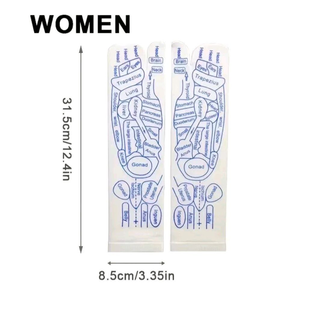 Meridian Socks Acupoint Massage Label Socks English Version